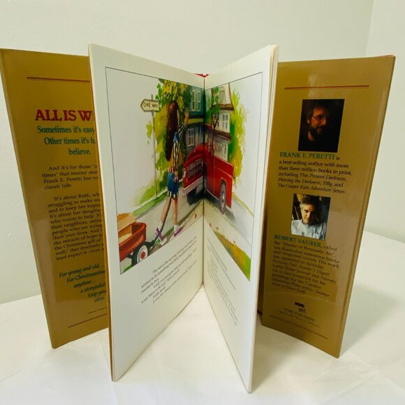 Kids: ALL IS WELL - A STORY FOR CHRISTMAS Frank E. Peretti, Word 1991 HC DJ Fine - Picture 3 of 5